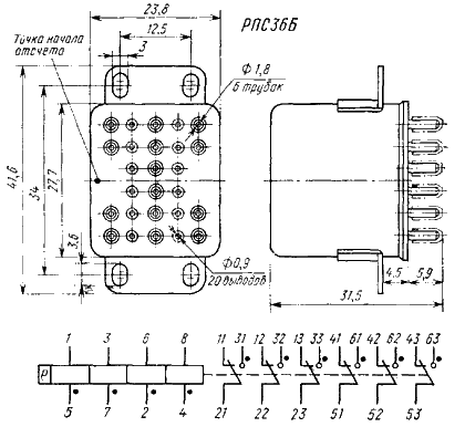 двухлозиционное реле постоянного тока РПС36