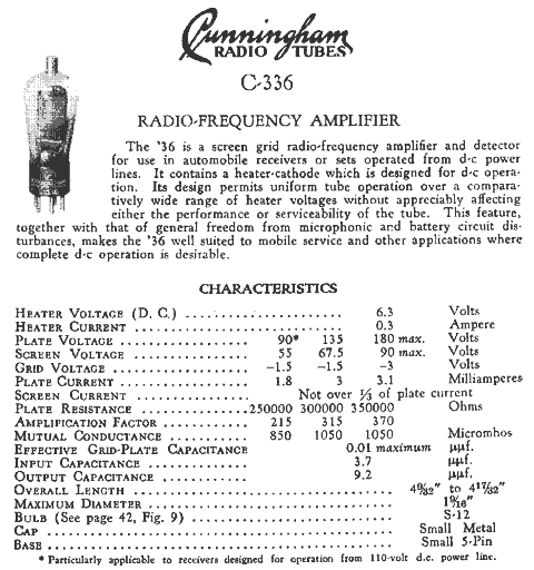 Радиолампа C336