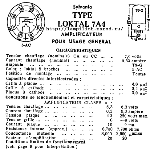Радиолампа 7A4